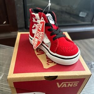 New high top fire design baby Vans